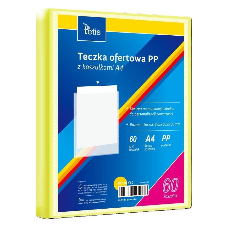 Tetis Angebotsmappe A4 PP + 60 gelbe T-Shirts (A4) (57386111)