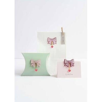 3D Sticker Schleifen / Herzen, Peach MIX