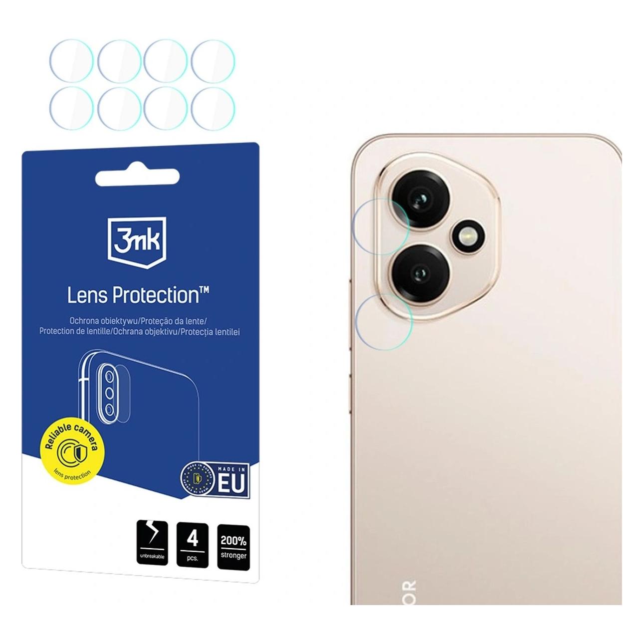 3MK Linsenschutz-Hybridglas für die Kameralinse auf Honor 400 (4 Stk., Honor 400) (5903108667890)