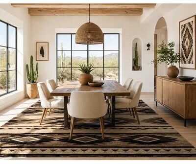 Mayberry Rug American Destination Sterling Brown Lodge Area Rug