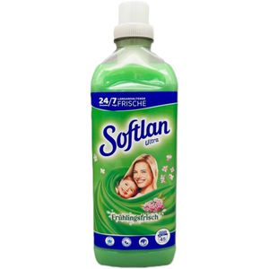 Softlan Weichspüler Ultra Frühlingsfrisch, langanhaltende Frische, 1 Liter, 45 Waschladungen