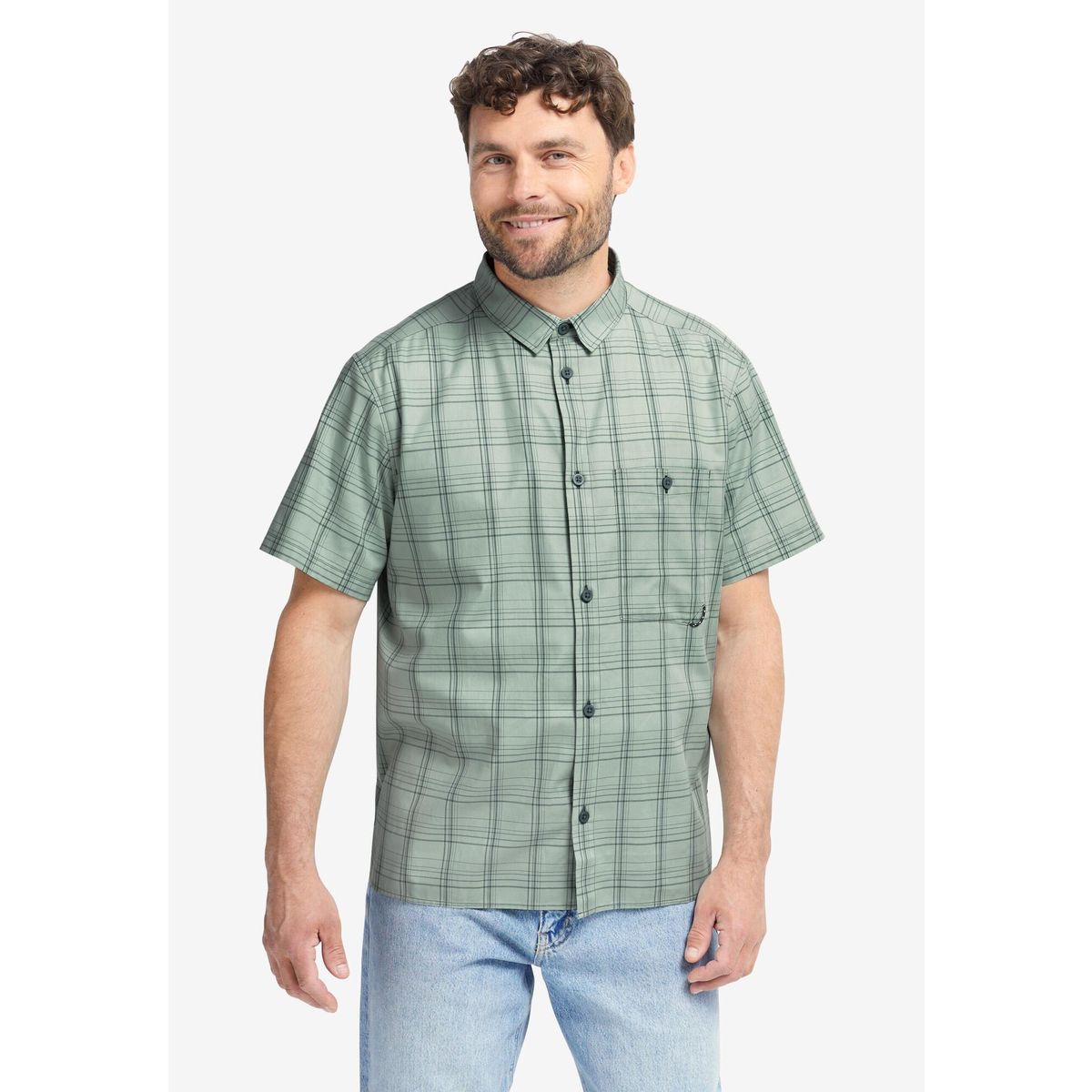 Jack Wolfskin HOT Trail Shirt M check sago palm (T0386) 3XL A65906_T0386_A16