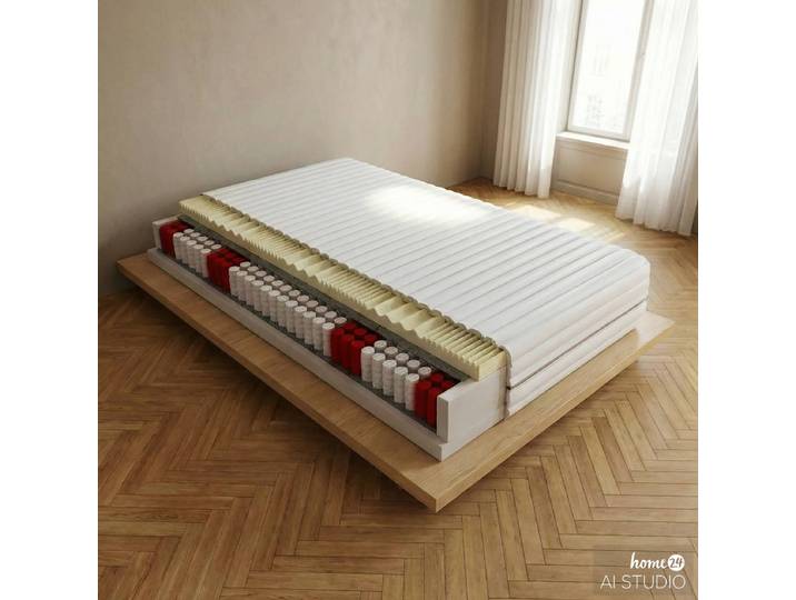 Taschenfederkernmatratze Memory Elastic 180 x 200cm Andere Weiß
