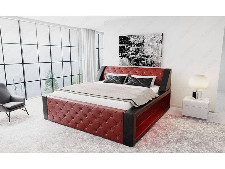 Wasserbett Arezzo mit LED und markanten Linien