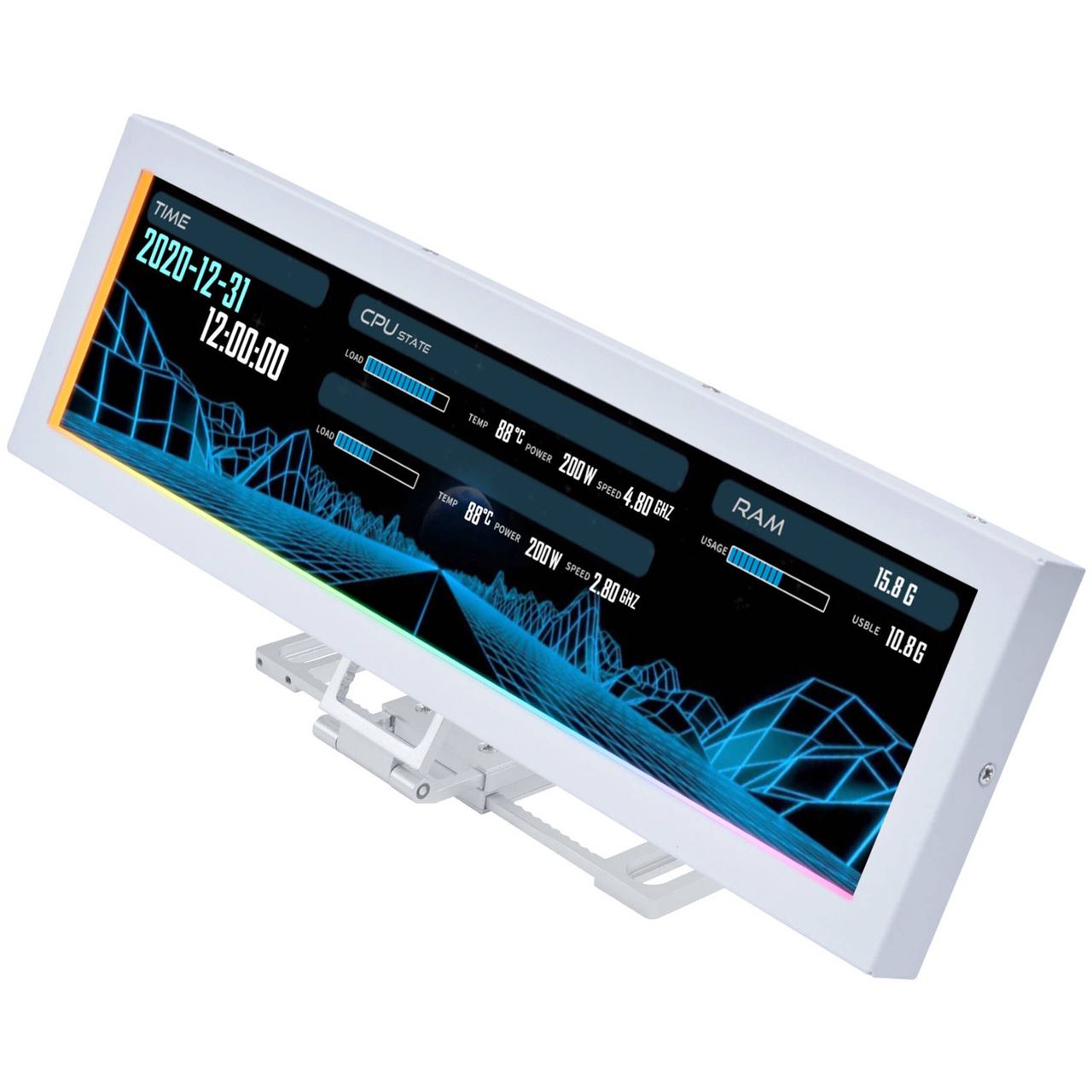 Lian Li 8.8" Universal Screen - weiß