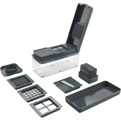 Metaltex 12-in-1 multifunktionaler Slice-Cube Obst-/Gemüseschneider 1,5 Liter Behälter