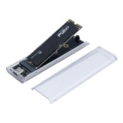 Générique SSD M.2 NVMe/NGFF USB-C 10G Transparent Enclosure (M.2) (924625)