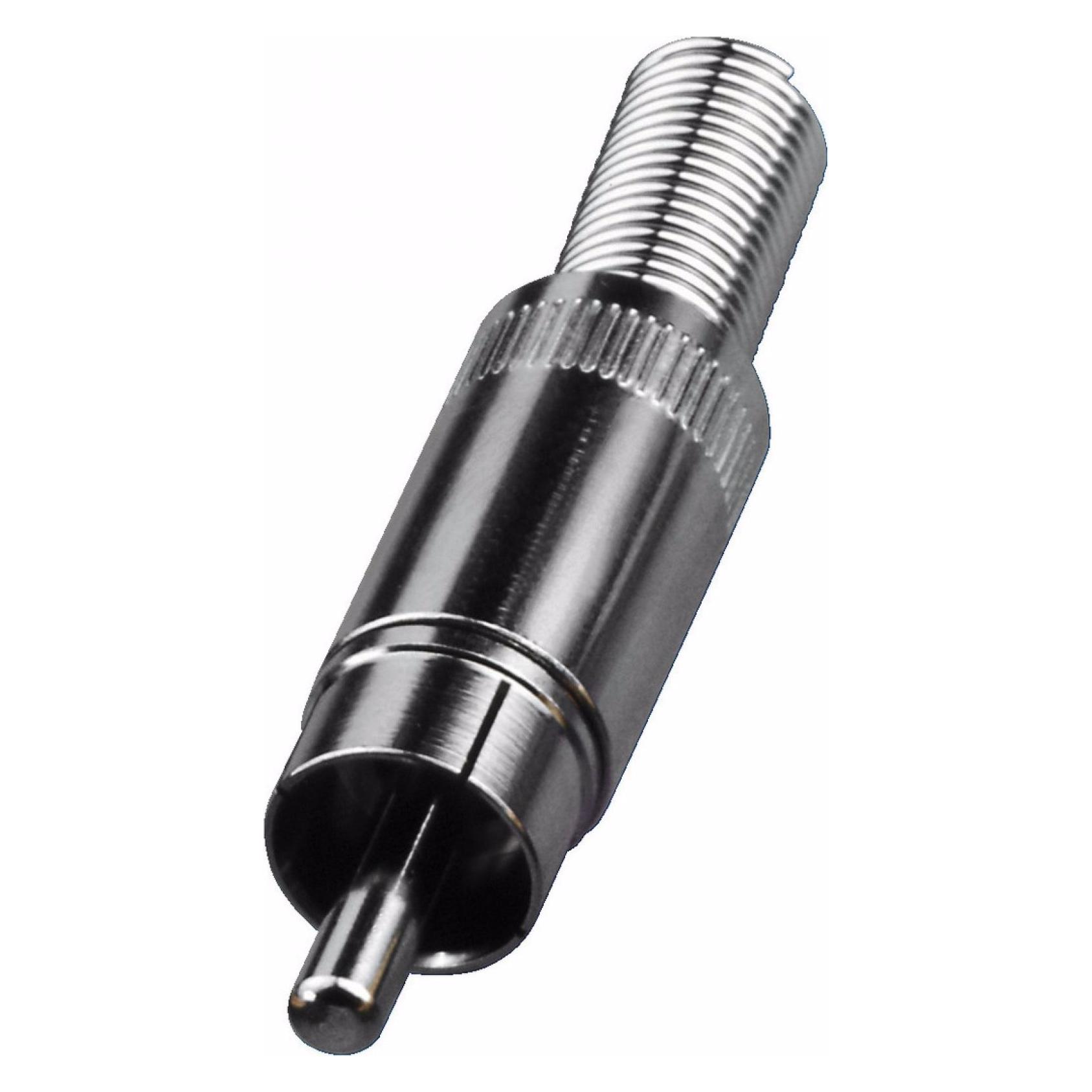 Monacor Cinch-Stecker Verchromt Kabeleinlass 5.5mm (T-700)