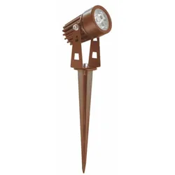 Beneito & Faure ZAS runder LED-Lattenstrahler 3W IP65 Farbe Corten Beneito faure