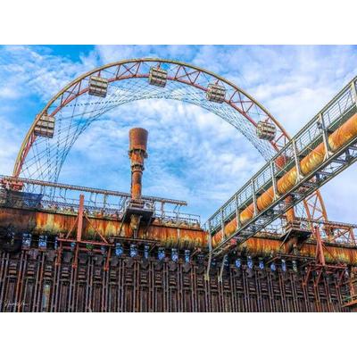 CALVENDO Puzzle Kein Riesenrad im Stahlwerk | 1000 Teile Lege-Größe 64x48cm Foto-Puzzle für glückliche Stunden