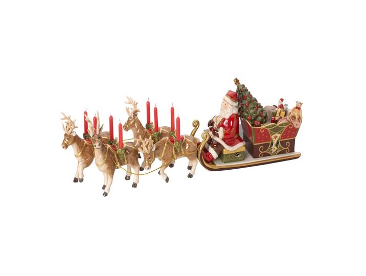 Dekofigur VILLEROY & BOCH Santa's Schlittenfahrt Christmas Toys Memory bunt , bunt, Dekofiguren, Dekofigur