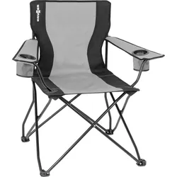 Brunner Action Armchair Equiframe Faltstuhl / Campingstuhl mit Armlehnen schwarz/grau