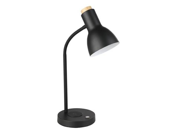 EGLO LED Tischlampe Veradal-QI, Nachttischlampe mit QI-Ladefunktion