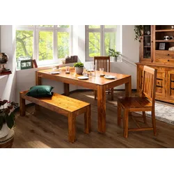 Esstisch Akazie 160x90x76 honig lackiert OXFORD #35