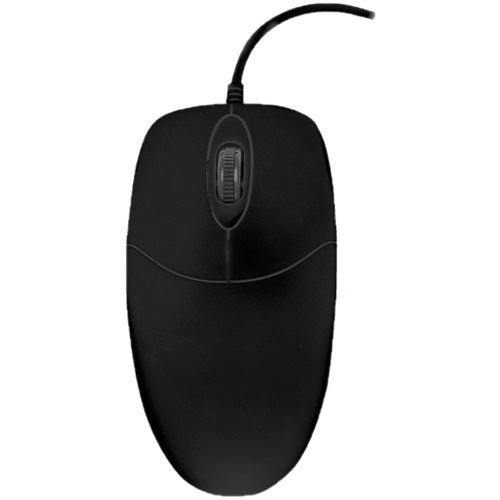 Contour Active Key AK-PMJ1 abwaschbare PC-Maus mit Scrollrad USB schwarz (kabelgebunden)