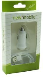 Adaptador Isqueiro New Mobile com Cabo Lightning - Branco