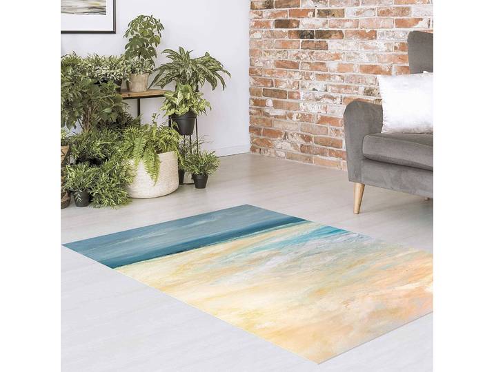Vinylteppich Sturm auf dem Meer I 120 x 180cm Beige