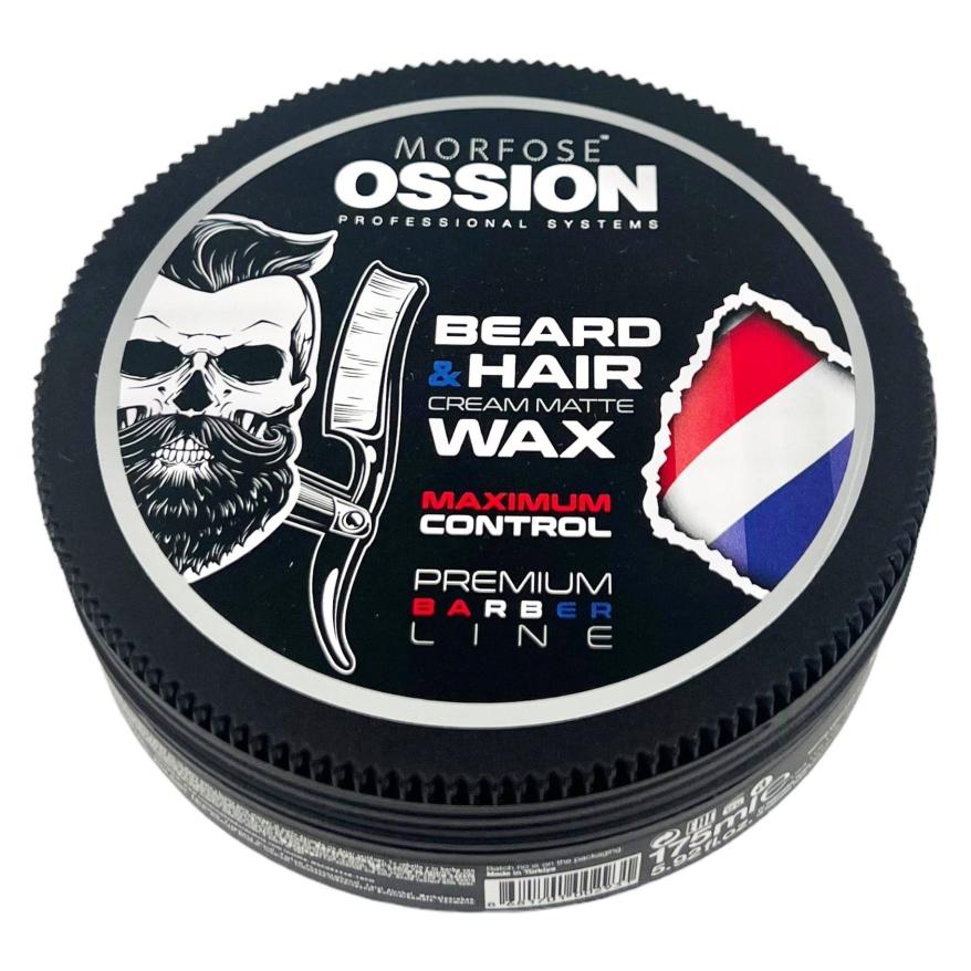 Morfose Ossion Barber Matte Wax For Hair And Beard 175Ml (Haarcreme, Haarwachs, 175 ml) (8681701002931)
