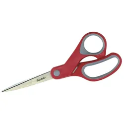 Scotch Komfort-Schere 20cm mit Komfortgriffen rot/grau Packung mit 12 Stück