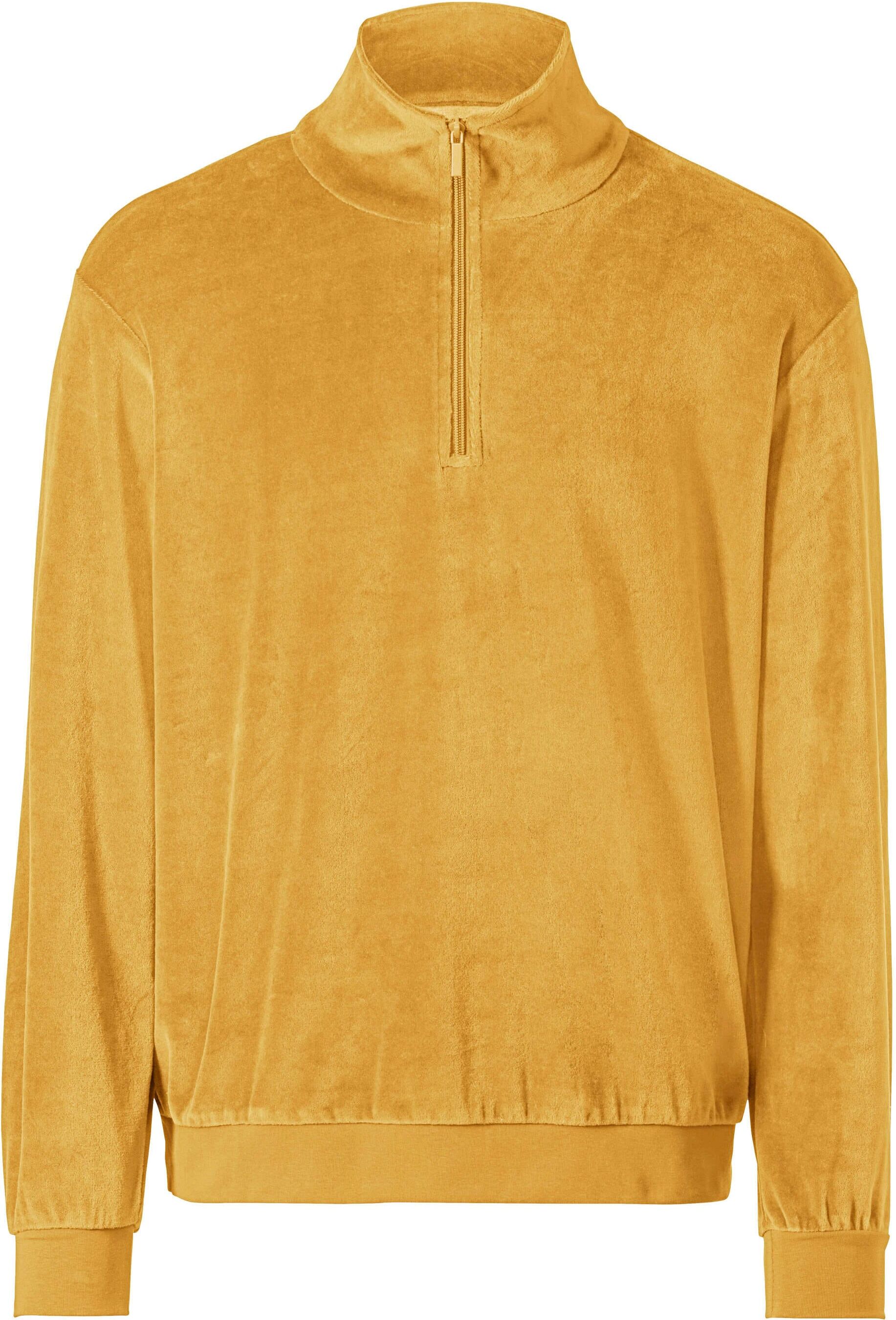 Trainingsshirt WITT "Nicki-Sweatshirt Nicki-Sweatshirt", Herren, Gr. 52, gelb (ocker), Basic, Shirts Trainingsshirt