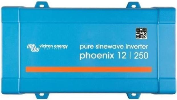 Victron Phoenix VE Direct omvormer 12V naar 230V 250W met Schuko-stopcontact voor boot en zeilboot