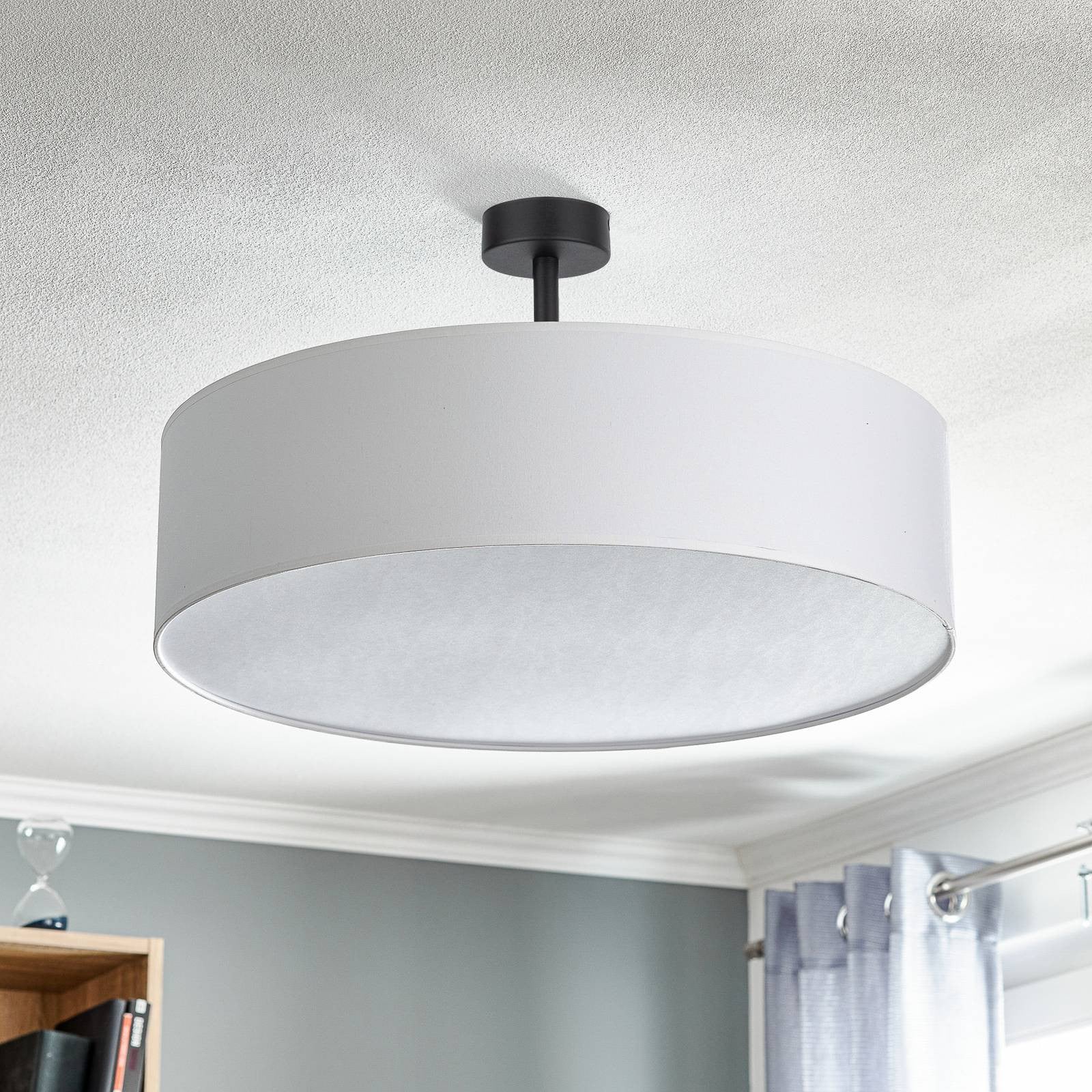 TK Lighting Plafondlamp Rondo Modern Wit Textiel Dimbaar