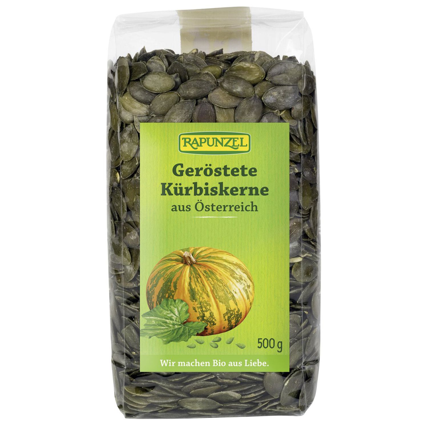 Rapunzel Bio Kürbiskerne geröstet 500 g Kerne