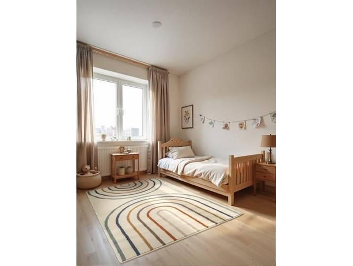Hanse Home Adventures Tapis pour Enfant - Multicolore - Arc-en-Ciel - Design Moderne - Tapis de Jeu - Tapis d'éveil pour Chambre d'enfant\, Chambre d'adolescent\, Salon - Crème Multicolore - 120 x 170