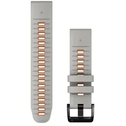 GARMIN Ersatzarmband Smartwatch | Quickfit-Silikon | Nebelgrau/Glutora