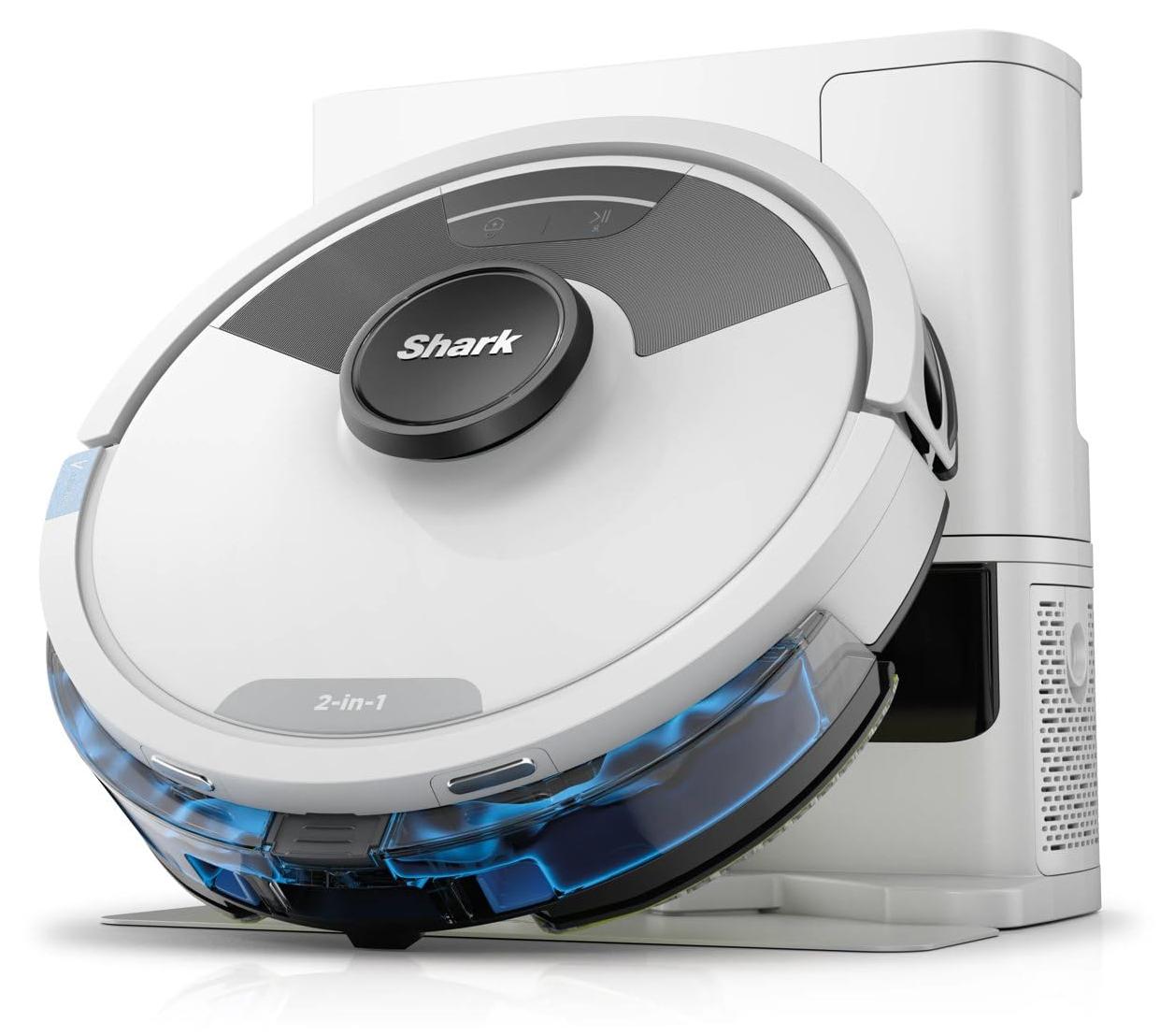 Shark Matrix Plus 2-in-1 selbstentleerter Wisch- & Saugroboter, Weiß