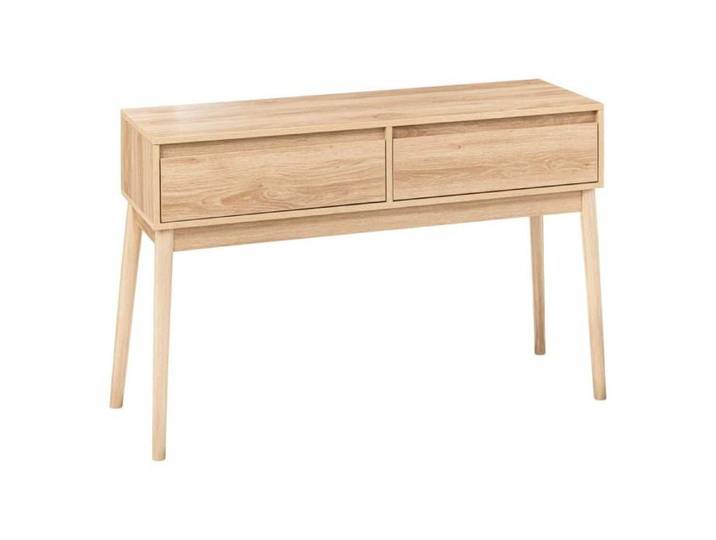 Console 2 tiroirs effet chêne naturel  Abana  - 5five