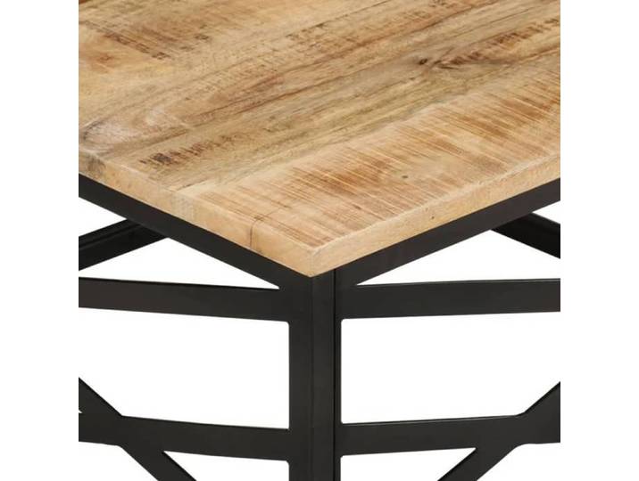BESTLIFE Table basse 68x68x35 cm Bois de manguier massif avec manuel de montage（90140657）VIDAXL