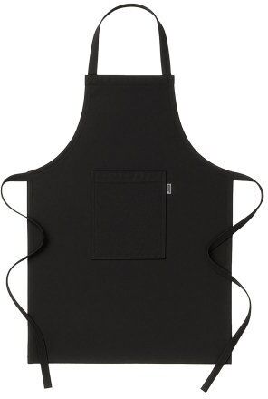 Grembiule da cucina lungo in cotone riciclato 180 g/m2. tasca frontale Personalizzate o neutre