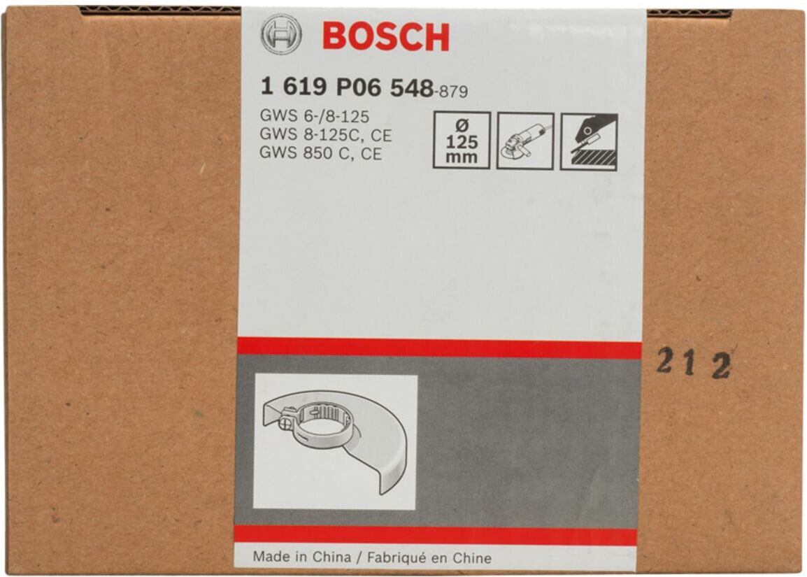 Bosch Schutzhaube ohne Deckblech 125 mm Schraubverschluss mit Codierung (1619P06548)