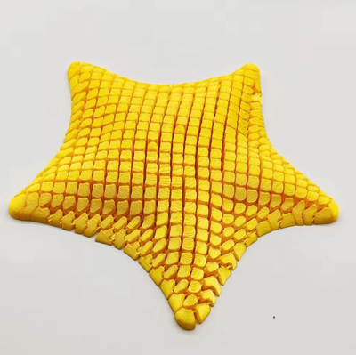 Uplift Curations Flexible Fidget Toy 3D Articulated Starfish Stress Relief Sensory Desk Toy gold