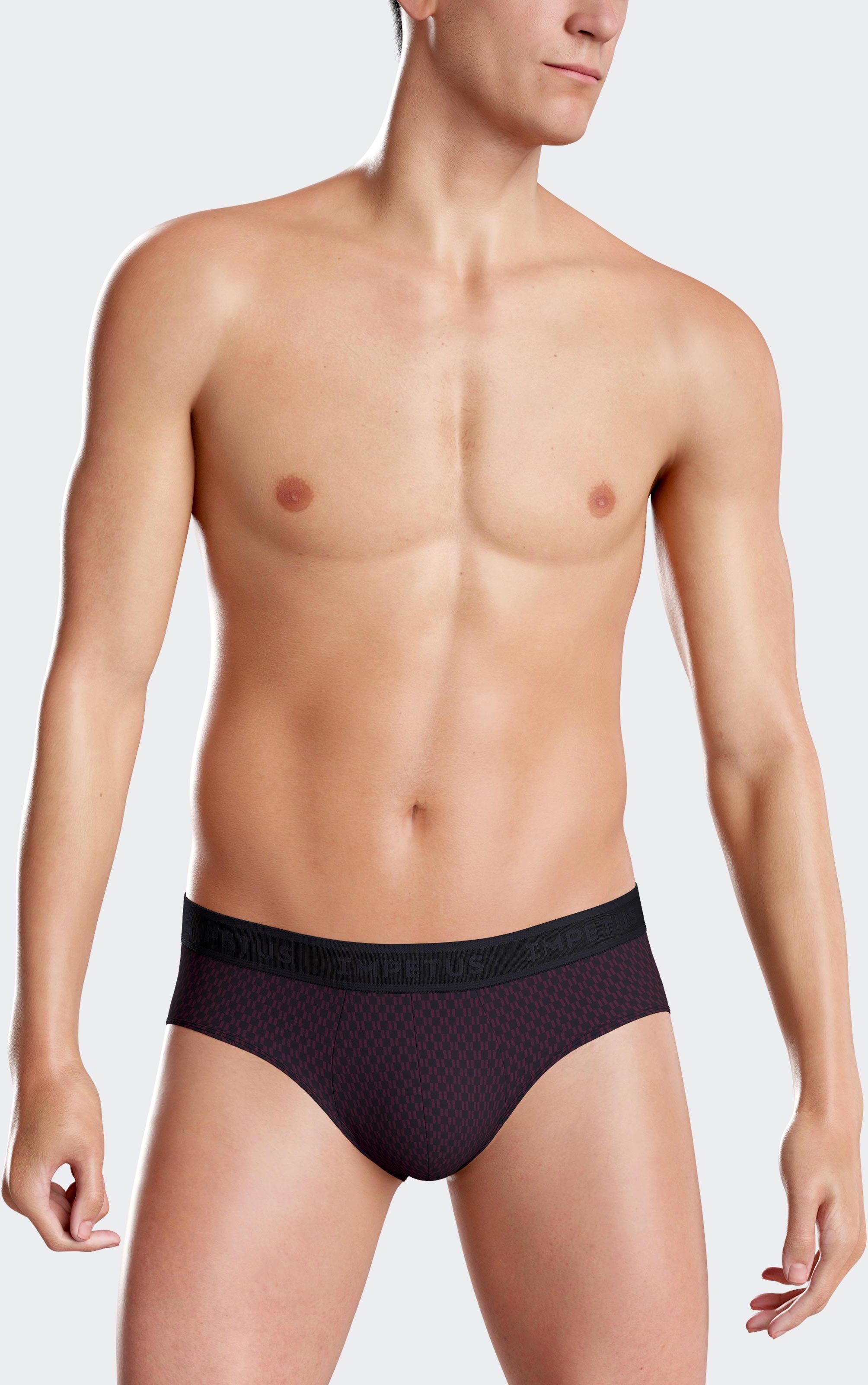 IMPETUS Pack 2 slips de homem em Algodão BORDEAUX (M)