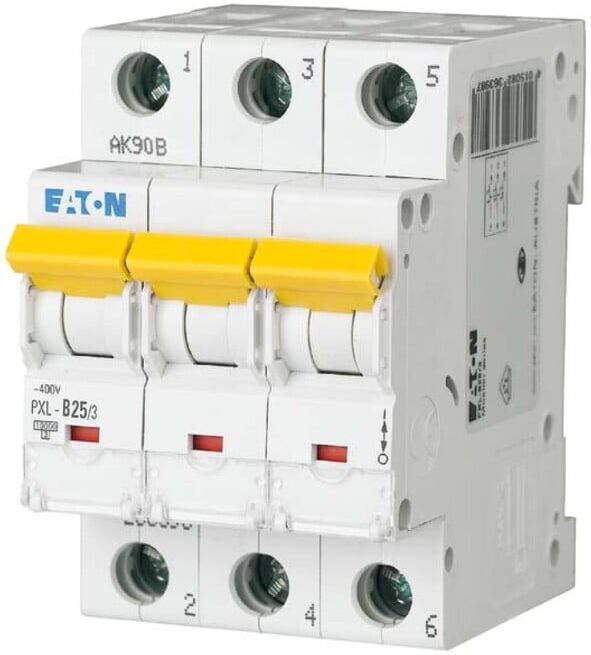 Eaton Disjoncteur LS avec marquage B 25A, 3p PXL-B25/3 (236398)