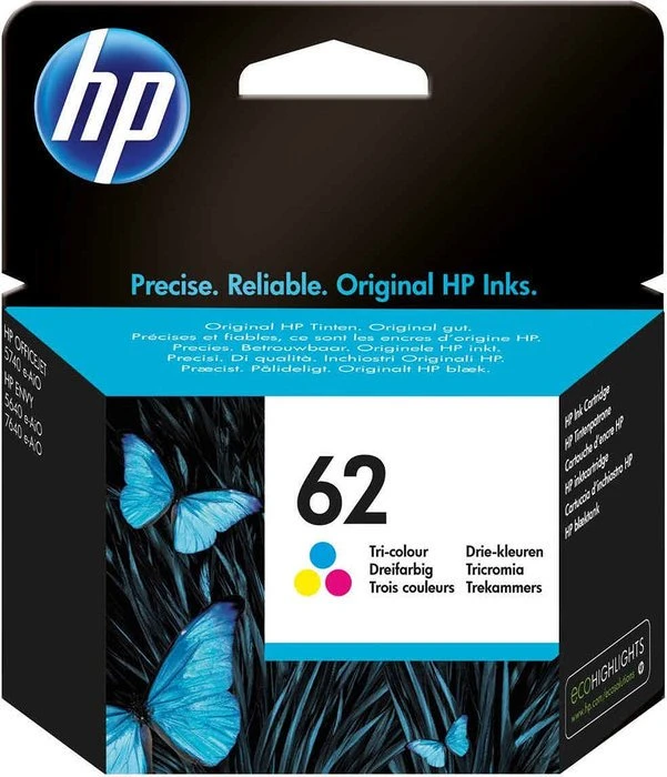 HP INK CARTRIDGE NO 62 C/M/Y BLISTER