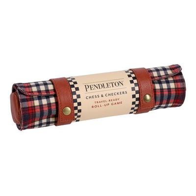 Pendleton Red Black Check Pattern Chess & Checkers