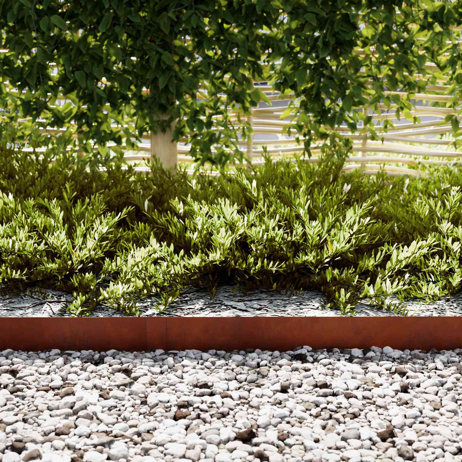 vidaXL Bordure de Pelouse 10 pc 100 x 0,05 x 30 cm Weathering Steel