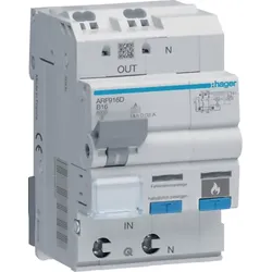 Hager Fehlerlichtbogen-Schutz 1P+N 6kA B-16A 30mA ARF916D