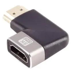 HDMI-A Adapter, 90° Winkel, 8K, Metall - Ausrichtung: rechts