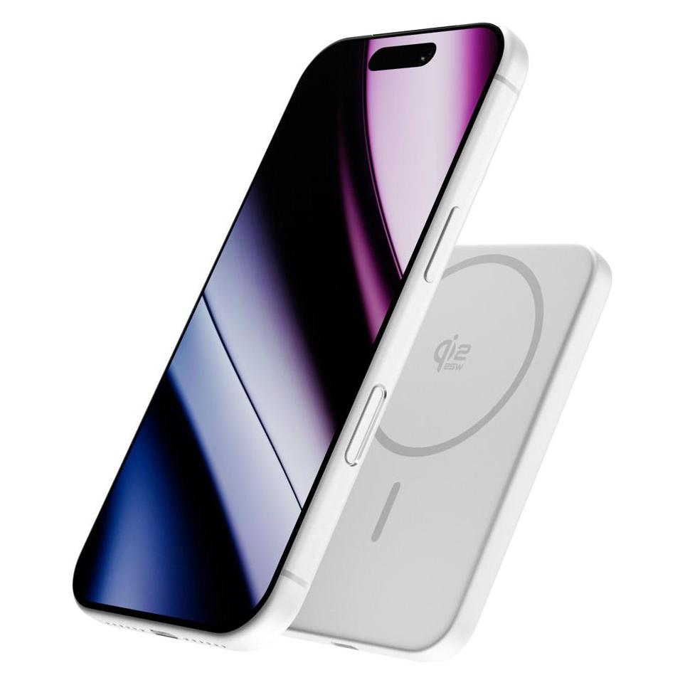 Epico Qi2 25W 5000mAh Mag+ powerbanka EM55 - stříbrná (5000 mAh, 25 W) (9915112100109)