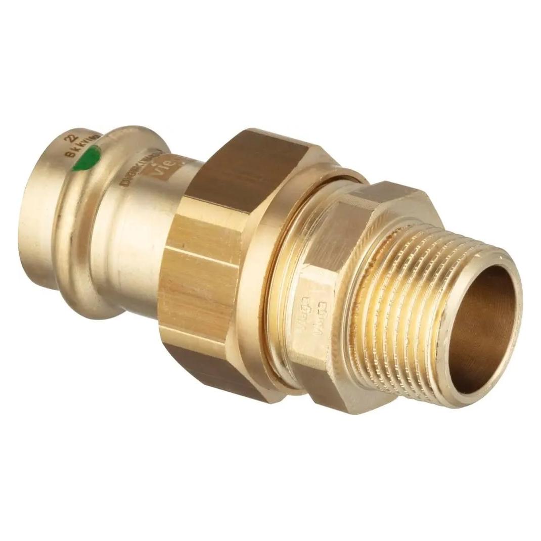 Viega Verschraubung Profi-/Sanpress RG AG m SC-Cont. flachdichtend 15mmx3/4 (Rohrverschraubung) (140878)