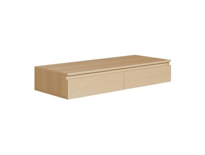 Selsey Schminktisch Hängend Breite 120 cm Eichenholzoptik Moderner Schminktisch Ohne Spiegel Mit 2 Schubladen Wandmontage, Spanplatte 16 mm, ABS-Kanten, Ideal für Stilvolle Inneneinrichtungen