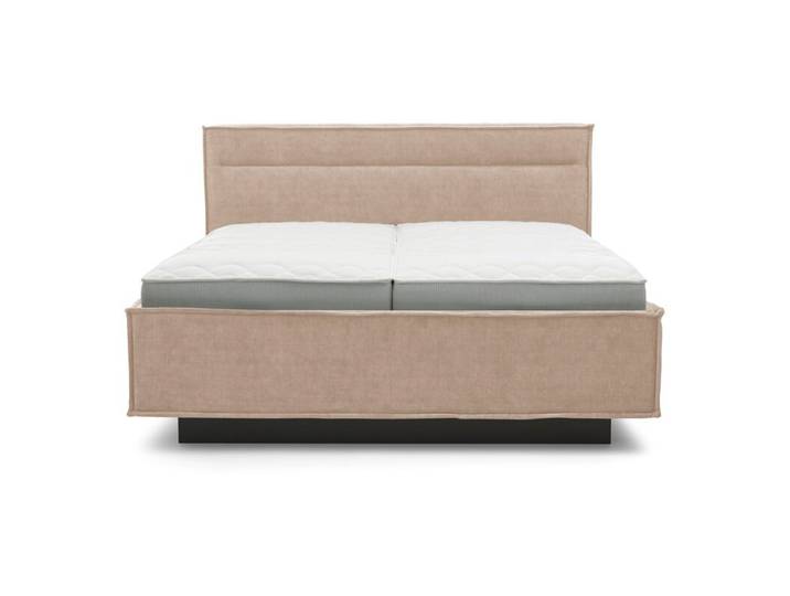Musterring JustB! Polsterbett inkl. Lattenroste, Classic TT Matratzen und Bettkasten - Flair 10071 hellbeige - Hart Hart manuelle Fußteilverstellung, manuelle Kopfteilverstellung Modern, Zeitlos