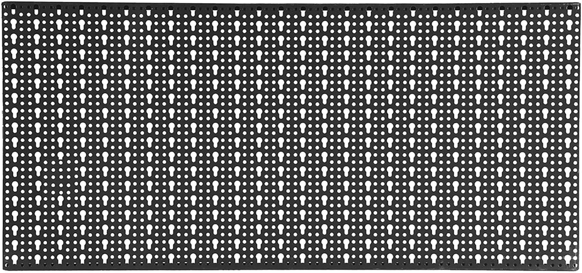 Tecnomat PANNELLO FORATO 98,5x46 cm IN LAMIERA NERA