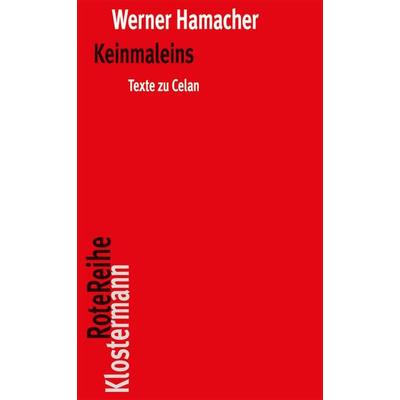 Keinmaleins, Taschenbuch von Werner Hamacher, Klostermann, Vittorio, 978-3-465-04376-8