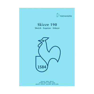 Hahnemühle Papier Skizze 190, DIN A 3, 190 g/m²