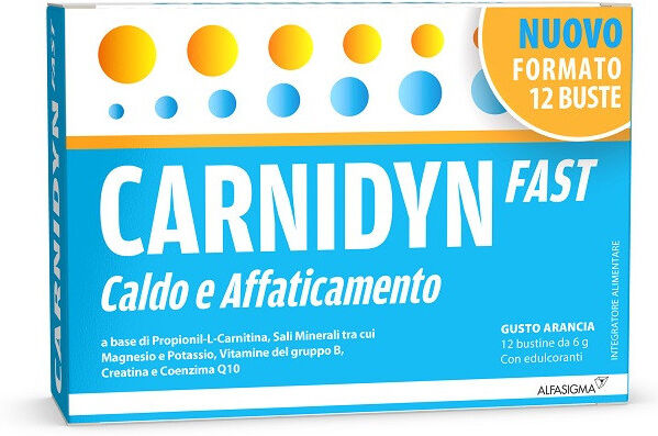 Alfasigma Paraf Carnidyn Fast Integratore Energia E Sali Minerali 12 Bustine